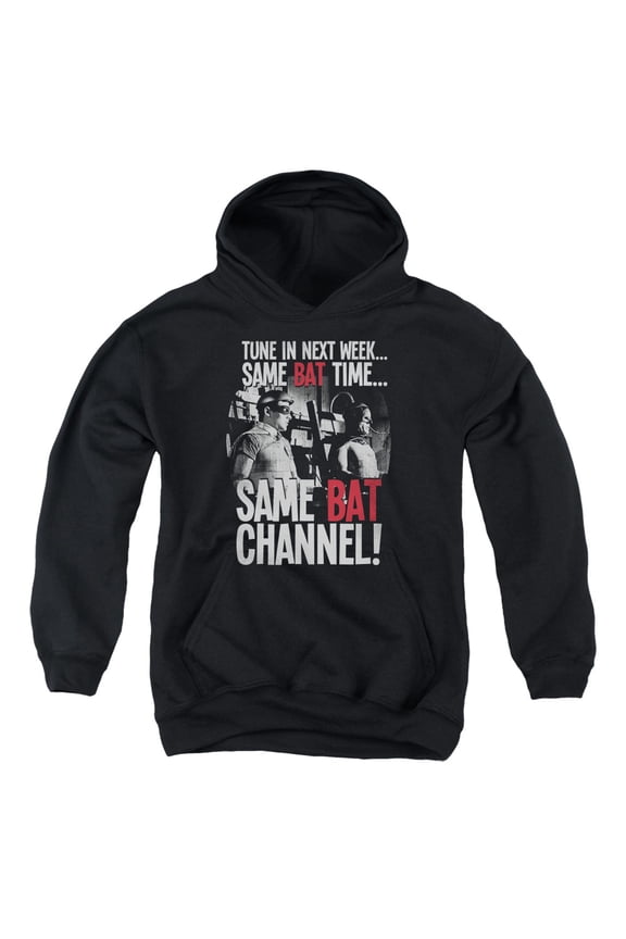 Batman Classic Tv - Bat Channel - Youth Hooded Sweatshirt - Large