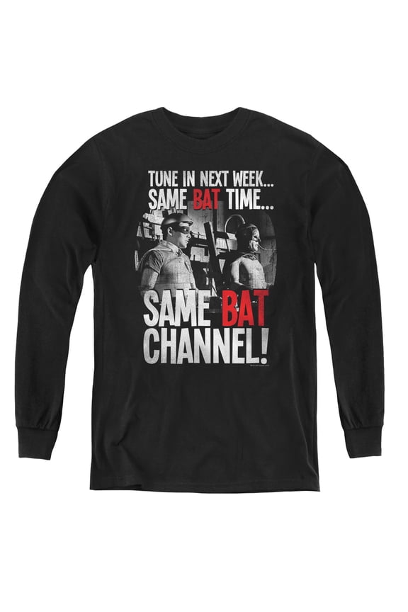 Batman Classic Tv - Bat Channel - Youth Long Sleeve Shirt - Medium