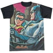 Batman Classic Tv Bat Signal Unisex Adult Halloween Costume Sublimated T Shirt