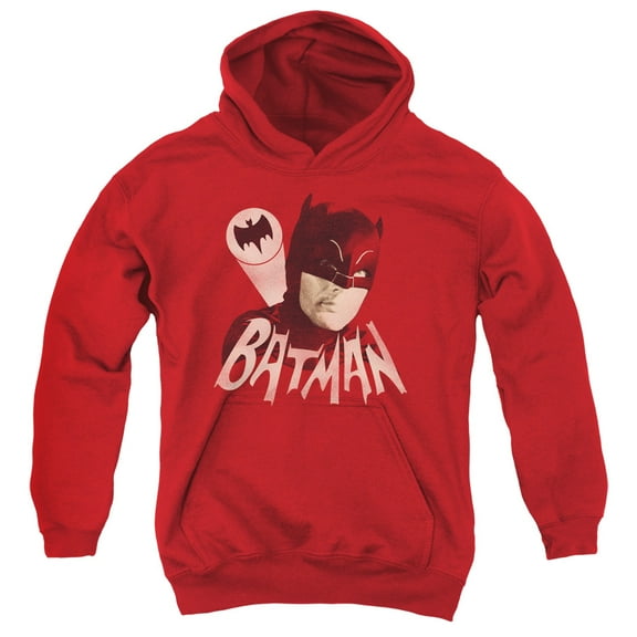 Batman Classic Tv - Bat Signal - Youth Hooded Sweatshirt - Medium