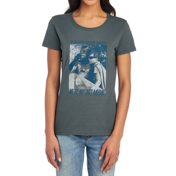 Batman Classic Tv Boogie Nights Women's T Shirt, Charcoal, 2X-Large