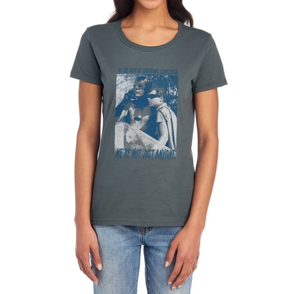 Batman Classic Tv Boogie Nights Women's T Shirt, Charcoal, 2X-Large