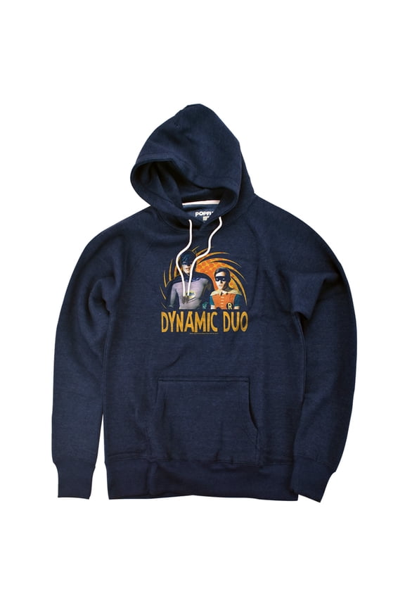 Classic Tv Dynamic Unisex Adult Slim Fit Pull-Over Heather Hoodie, Navy, Medium