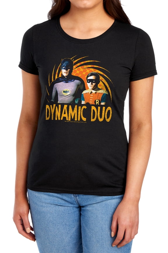 Batman Classic Tv Dynamic Women's T Shirt, Black, Small