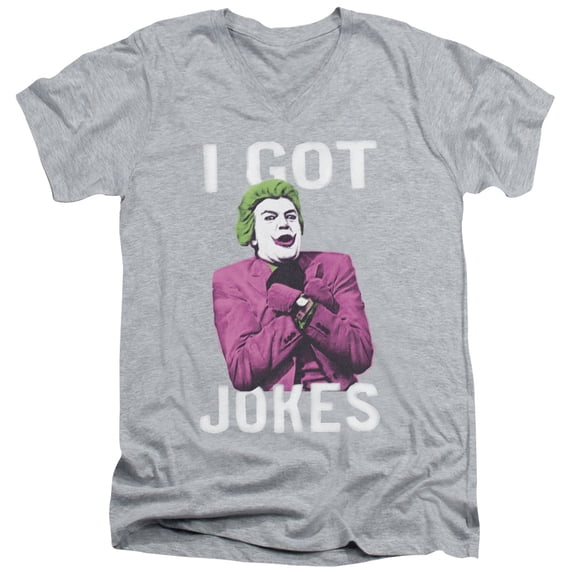 Batman Classic Tv - Got Jokes - Slim Fit V Neck Shirt - Large