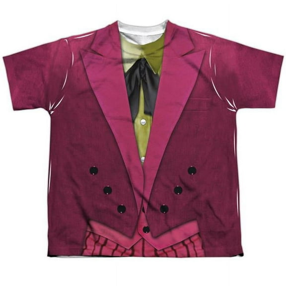 Batman Men's  Joker Uniform  Sublimation T-shirt White