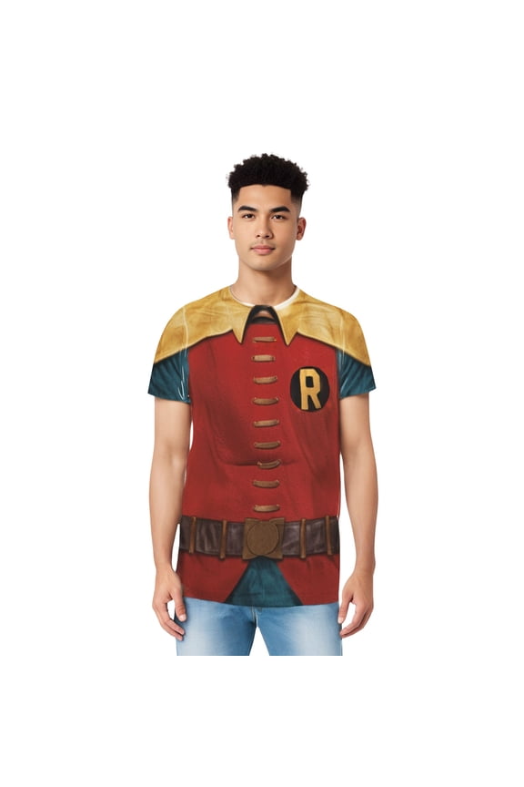 Men's Robin Costume Sublimation T-shirt X-Large White