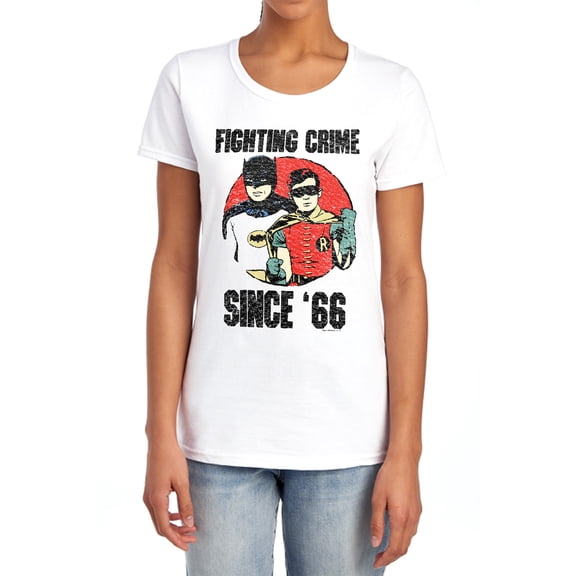 Batman Classic Tv Since 66 Women's T Shirt, White, Small