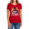 thumbnail image 1 of Batman Classic Tv Theme Song Women's T Shirt, Red, Small, 1 of 6