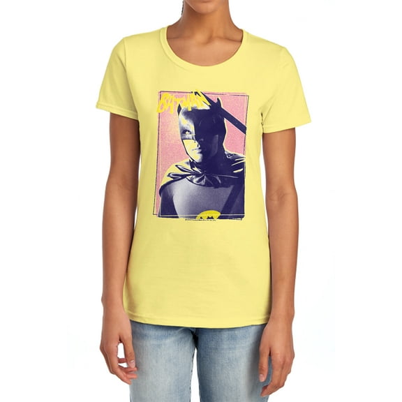 Batman Classic Tv Wayne 80S Women's T Shirt, Banana, Large