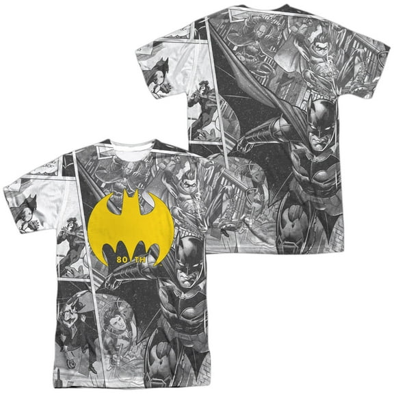 Batman - Collage (Front/Back Print) - Short Sleeve Shirt - XX-Large