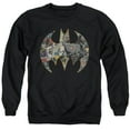 thumbnail image 1 of Batman - Collage Shield - Crewneck Sweatshirt - X-Large, 1 of 2