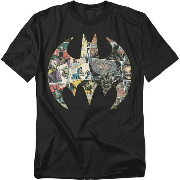 Batman T-Shirt Collage Shield Unisex Graphic Tee For Men & Women