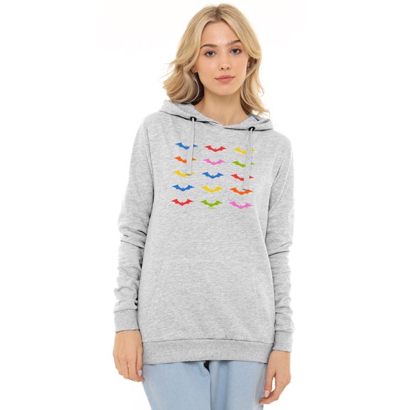 Batman Color Bat Blocks Women's Hoodie
