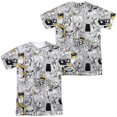 thumbnail image 1 of Batman Comic All Over Unisex Adult Sublimated Costume T Shirt (Front/Back), Small Multicolor, 1 of 2