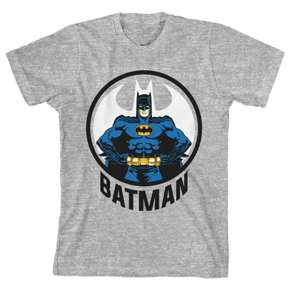Batman Core Black Knight Trapped in a Circle Men's Heather Gray T-Shirt-XS