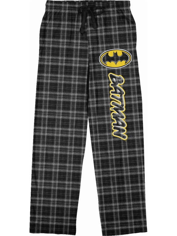 Batman Core Plaid Pajama Pants for Men