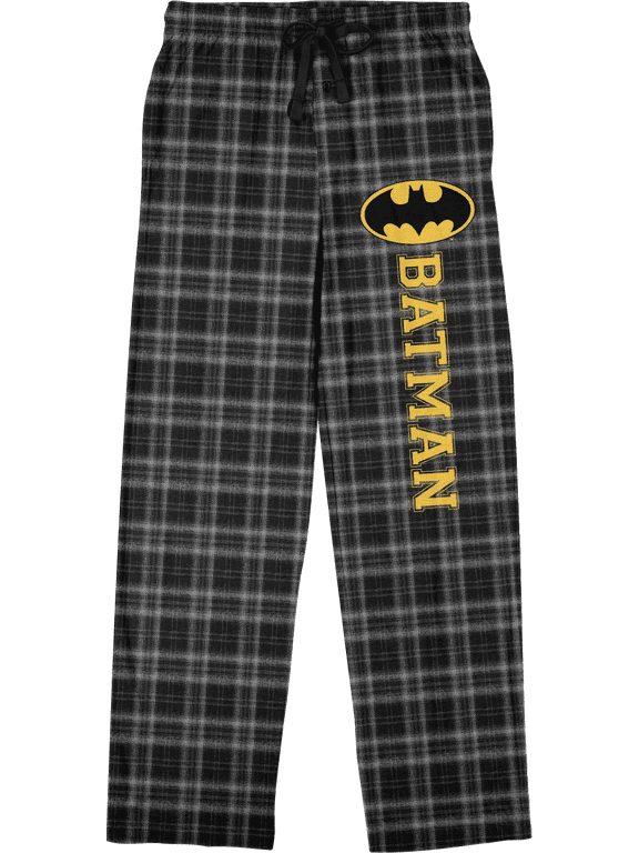 Batman Core Plaid Pajama Pants for Men
