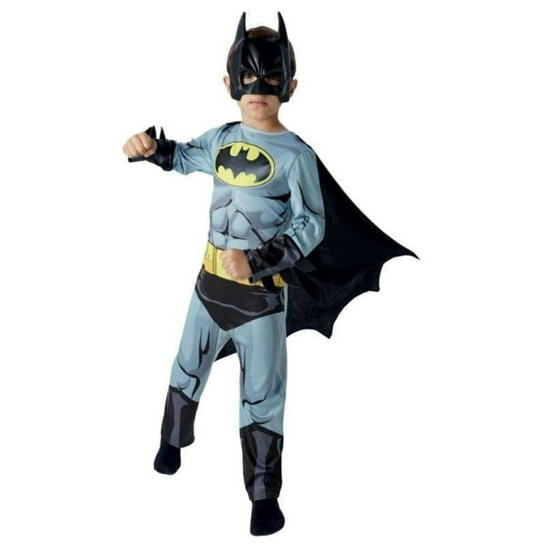 Batman Costume Classic Boys Comic Book Grey Batsuit Batman Costume Classic Boys Comic Book Grey Batsuit