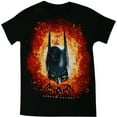 thumbnail image 1 of Batman Cowl Flamed Men's Black Shirt, 1 of 1