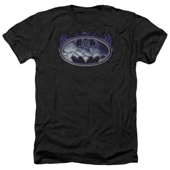 Batman - Cracked Shield - Heather Short Sleeve Shirt - X-Large