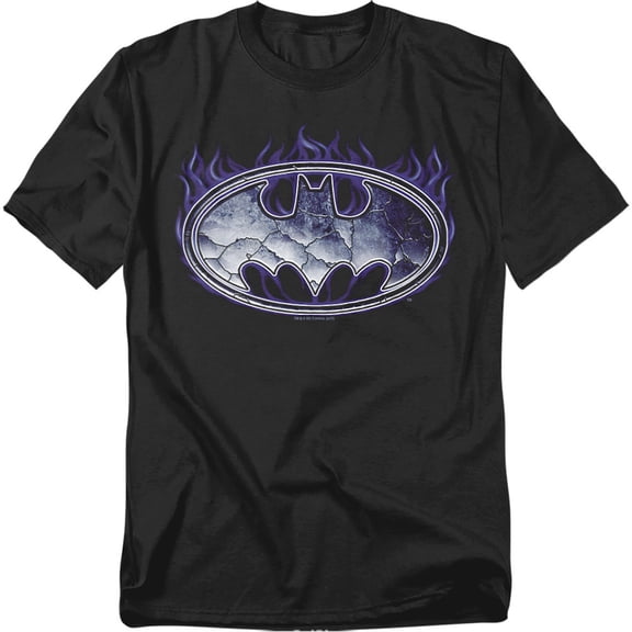 Batman Cracked Shield Mens Short Sleeve Shirt