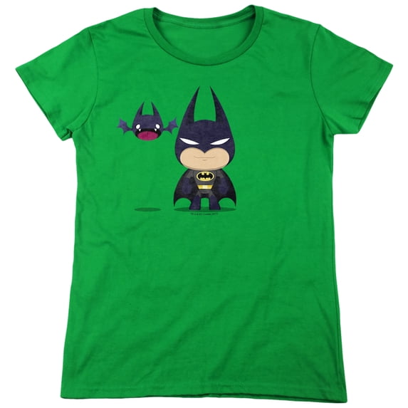 Batman Cute Batman Women's T Shirt, Kelly Green, X-Large