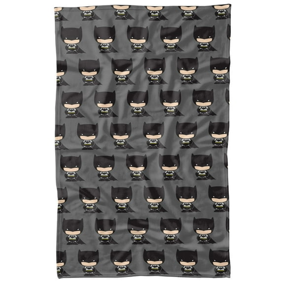 Batman Cute Chibi Character Pattern Fleece Blanket 36' x 58',Cute Chibi Character Pattern
