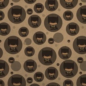 Batman Cute Chibi Character Premium Kraft Gift Wrap Wrapping Paper Roll