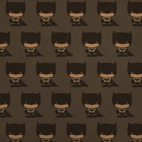 Batman Cute Chibi Character Premium Kraft Roll Gift Wrap Wrapping Paper
