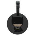 thumbnail image 1 of Batman Cute Chibi Character Round Leather Luggage Card Suitcase Carry-On ID Tag, 1 of 8