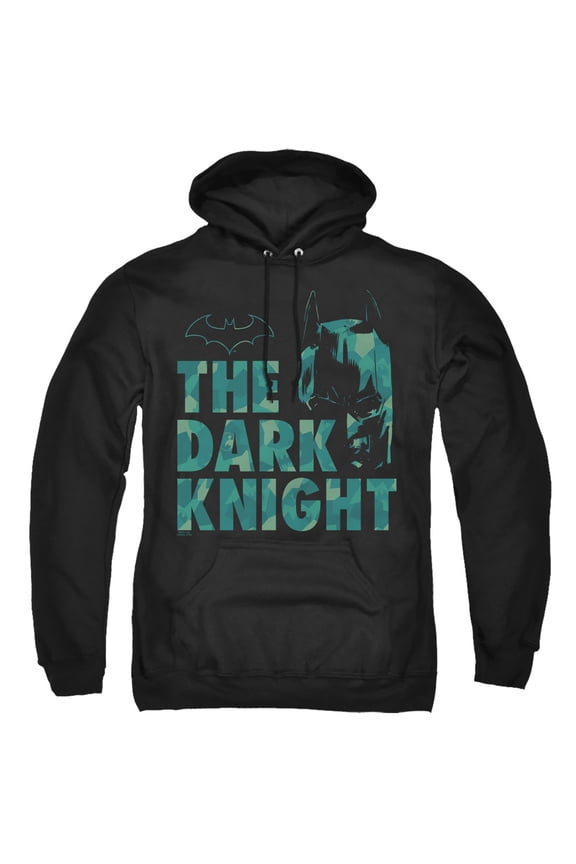 Batman Cutting Pattern Adult Pullover Hoodie Sweatshirt Black