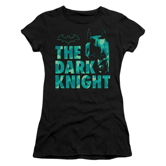 Batman Cutting Pattern S/S Junior Women's T-Shirt Sheer Black