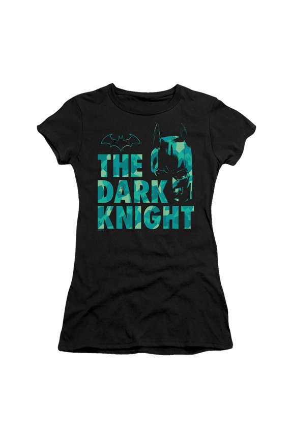 Batman Cutting Pattern S/S Junior Women's T-Shirt Sheer Black