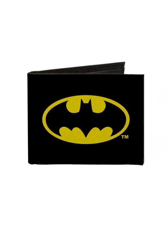 Batman DC Comics Bat Logo Canvas Bi-Fold Wallet