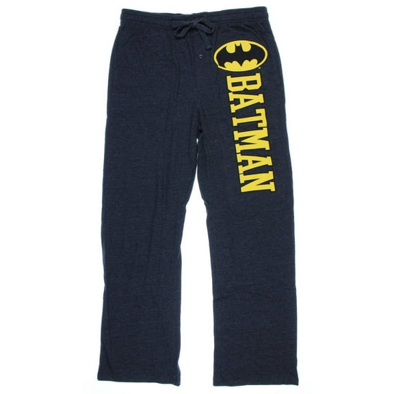 Batman DC Comics Mens Gray Knit Lounge Pant Sleep Pant Pajama Bottoms Large