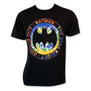 Batman DC Comics Mens T-Shirt - Tie Dye Logo Circle Gotham Dark Knight 2X-Large