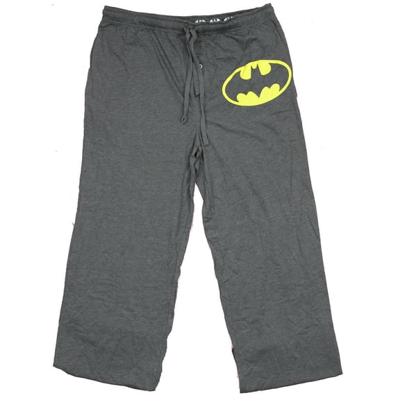 Batman DC Comics Simple Oval Logo Mens Lounge Pajama Pants