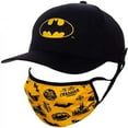 thumbnail image 1 of Batman  DC Comics Symbol Face Mask & Snapback Hat Combo, 1 of 1