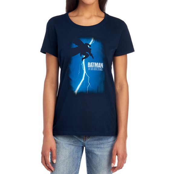 Batman DKR Cover Women's T Shirt, Navy, 2X-Large