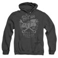 thumbnail image 1 of Batman Dad's Garage Unisex Adult Pull-Over Heather Hoodie,Black, Small, 1 of 1