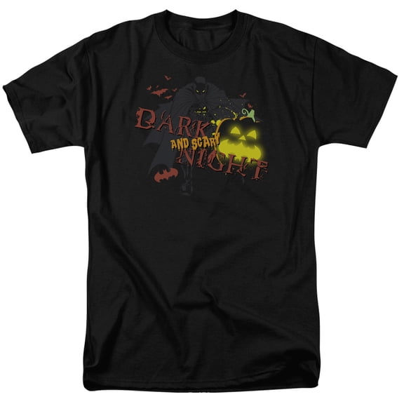 Batman Dark And Scary Night S/S Adult 18/1 T-Shirt Black