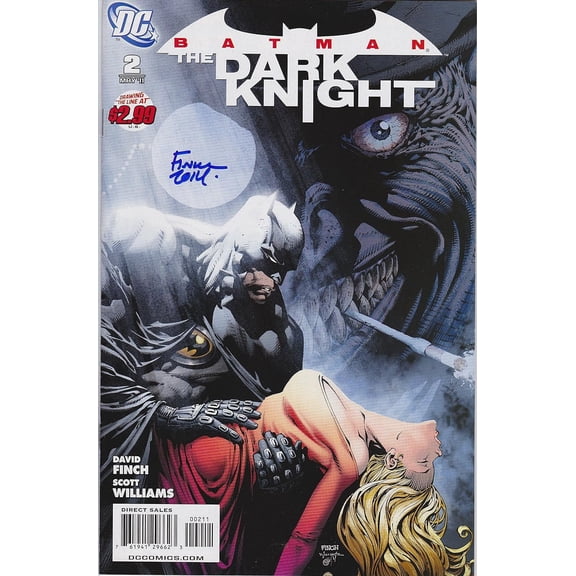 Batman Dark Knight #2 Signed by David Finch VF/NM