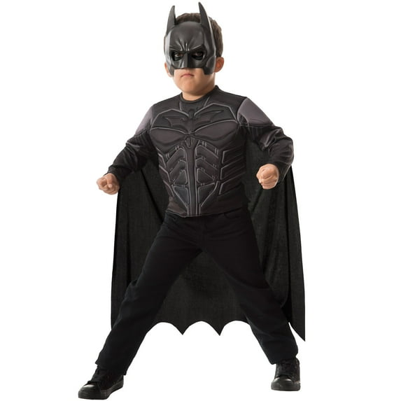 Batman Dark Knight Muscle Chest Shirt Set Costume for Kids