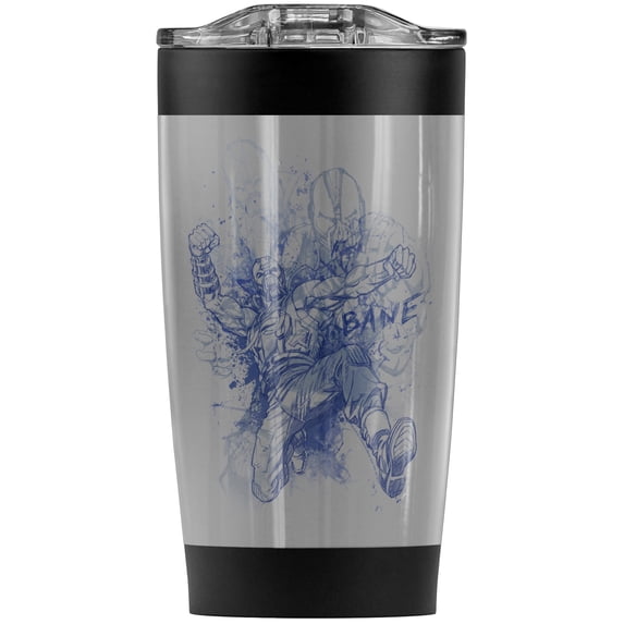 Batman Dark Knight Rises/Bane Character Study Stainless Steel Tumbler 20 oz Coffee Travel Mug/Cup, Vacuum Insulated & Double Wall with Leakproof Sliding Lid | Great for Hot Drinks and Cold Beverages