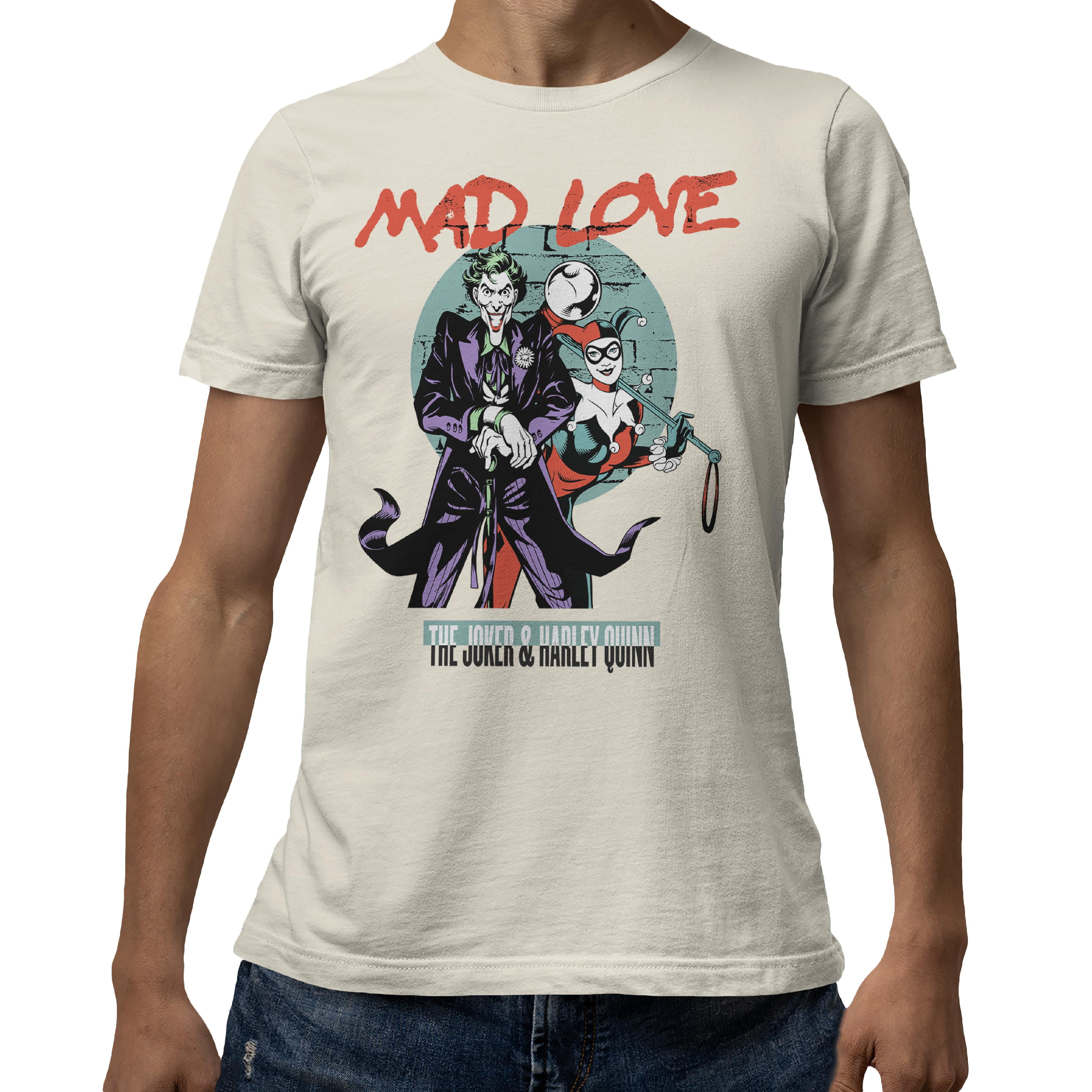 Batman Harley Quinn Mad Love T-Shirt DC Adult Batman Harley Quinn Mad Love T-Shirt DC Adult