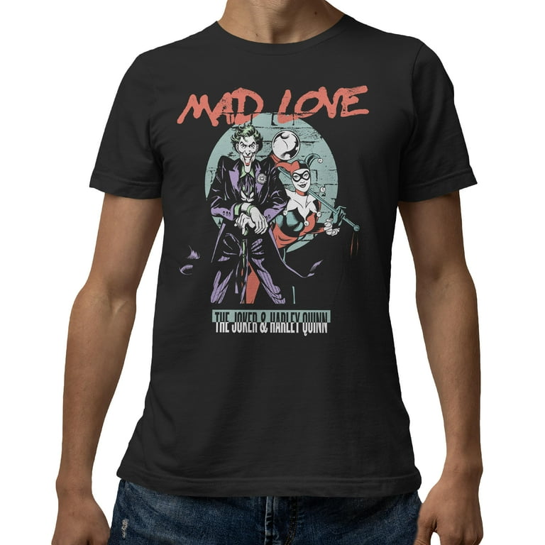 Batman Harley Quinn Mad Love T-Shirt DC Adult Batman Harley Quinn Mad Love T-Shirt DC Adult
