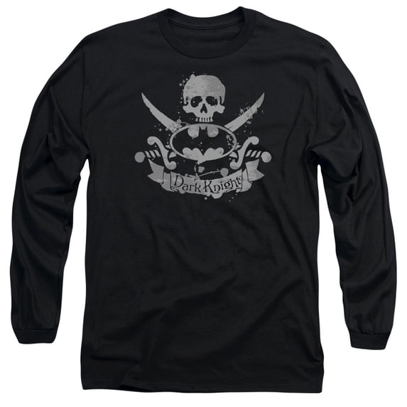 Batman Dark Pirate Long Sleeve T-Shirt Adult 18/1 Black