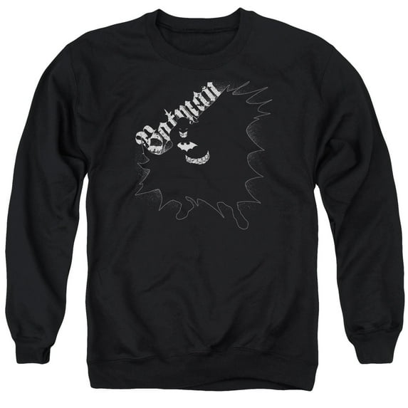 Batman Darkness Adult Crewneck Sweatshirt Black