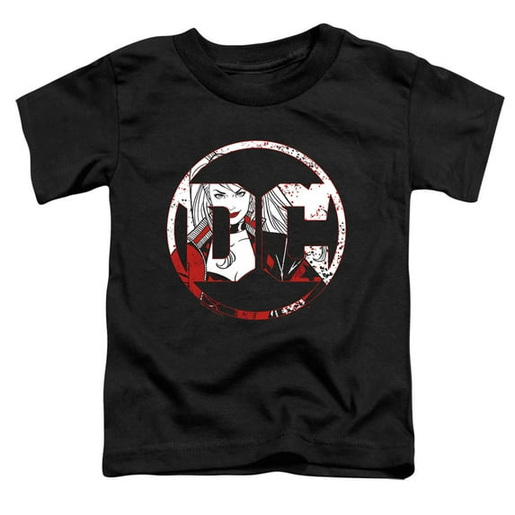 Batman - Dc Logo Harley - Toddler Short Sleeve Shirt - 2T